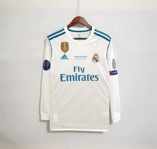 Real Madrid 17/18 Long Sleeves Retro Jersey